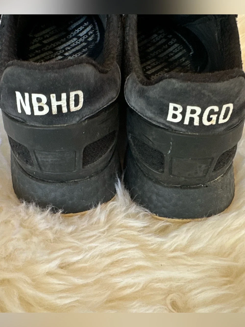 adidas Neighborhood Black Suede & Mesh Men’s Sneakers